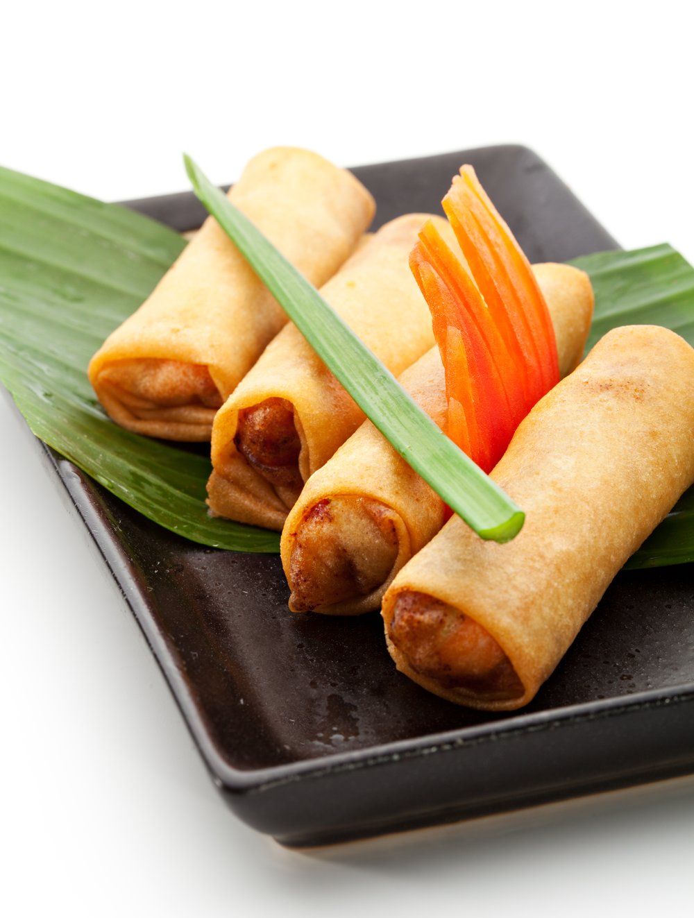 Velvety Mashed Potatoes With Egg Rolls