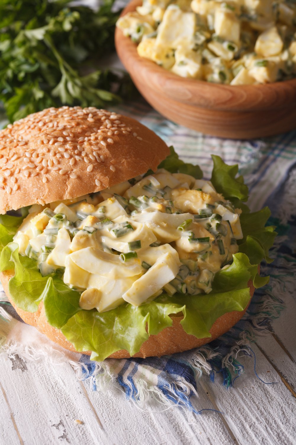 Tasty Egg And Cheese Sandwich