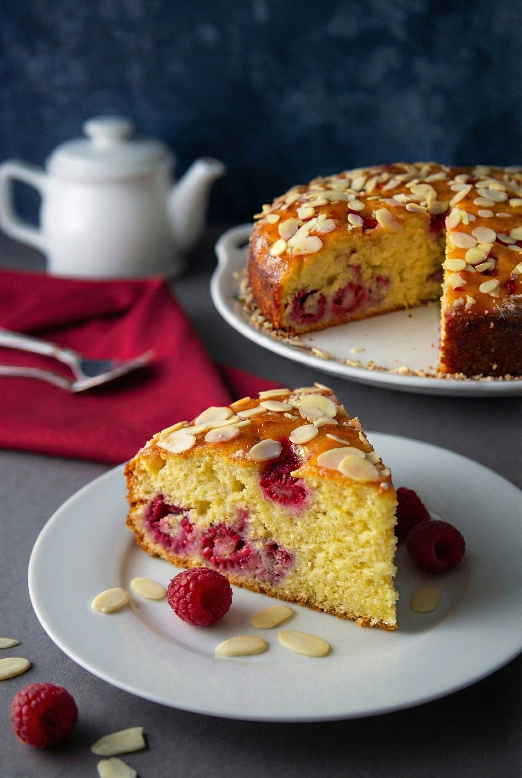 Raspberry Almond Cake